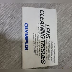 Rare vintage 80s Olympus 100 sheet new lens cleaning tissue